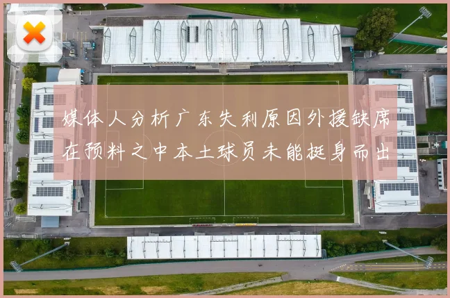 媒体人分析广东失利原因外援缺席在预料之中本土球员未能挺身而出令人失望